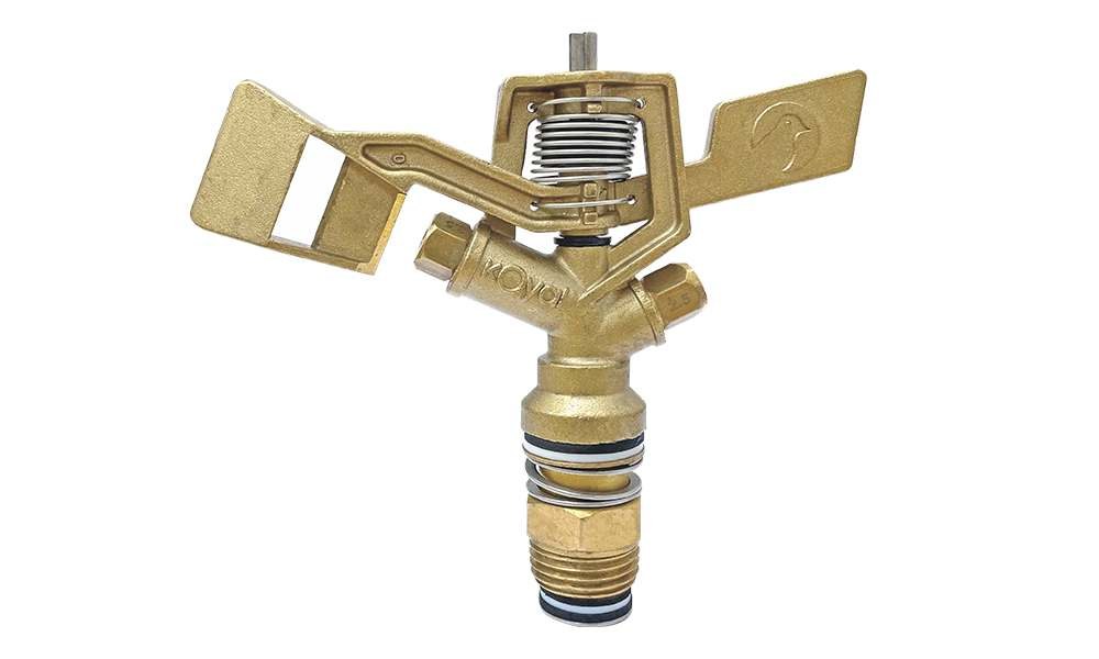 Metal impact sprinkler